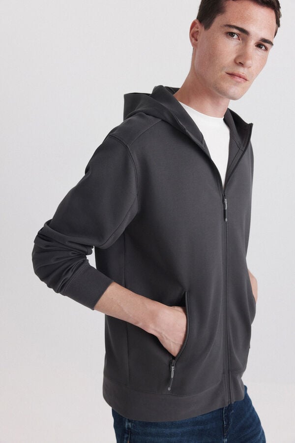 Springfield Technical hooded sweatshirt grey