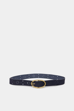 Springfield Ceinture Boucle Ovale Estampages navy