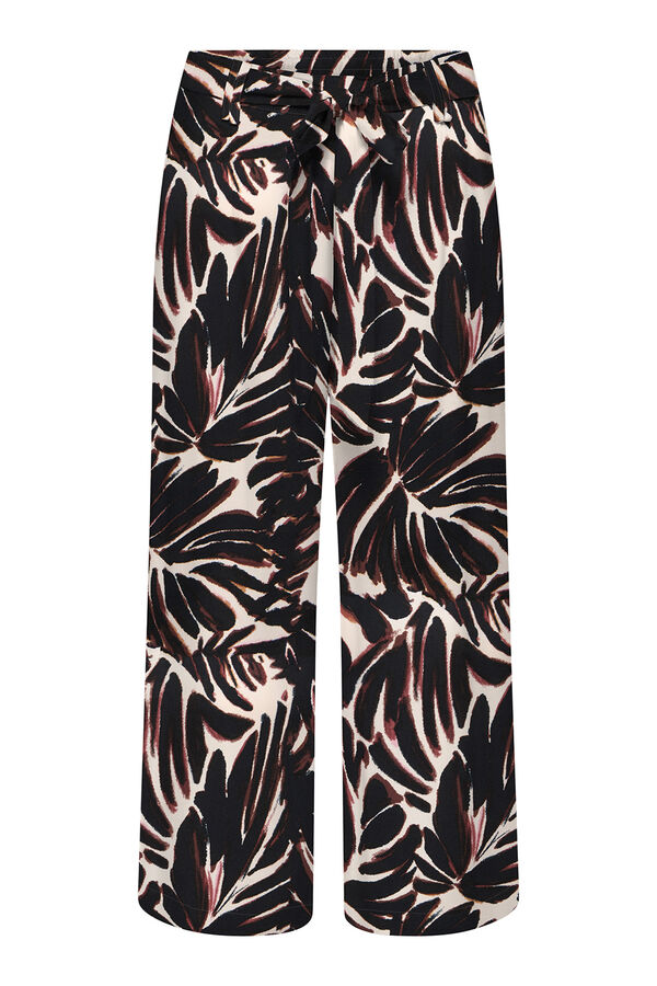 Only Pantal&oacute;n cropped fluido estampado