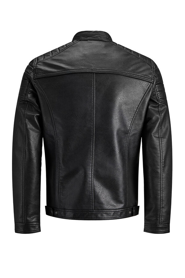 Jack & Jones Faux leather jacket black