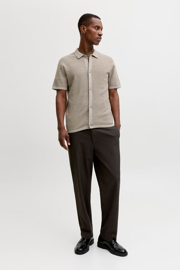 Jack & Jones Regular fit jersey shirt sz&uuml;rke