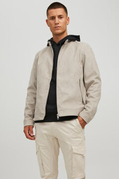 Springfield Faux leather water-resistant jacket banana