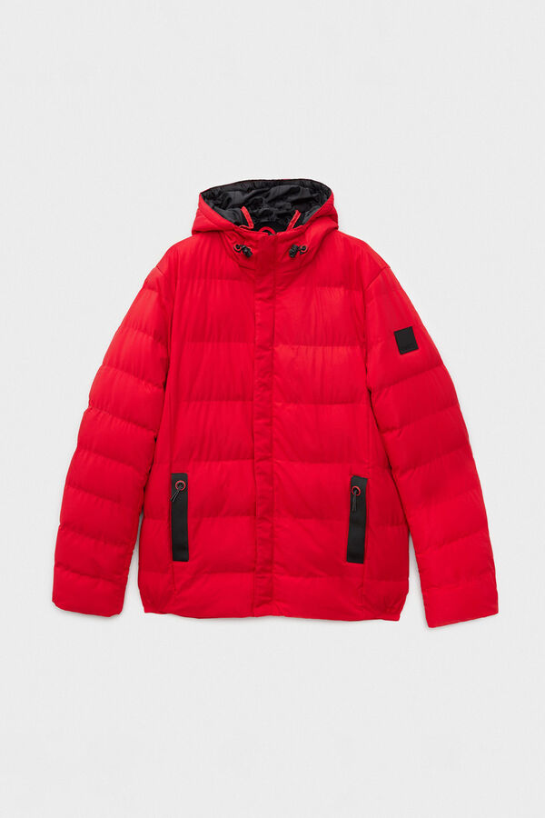 Inside Parka with hood red