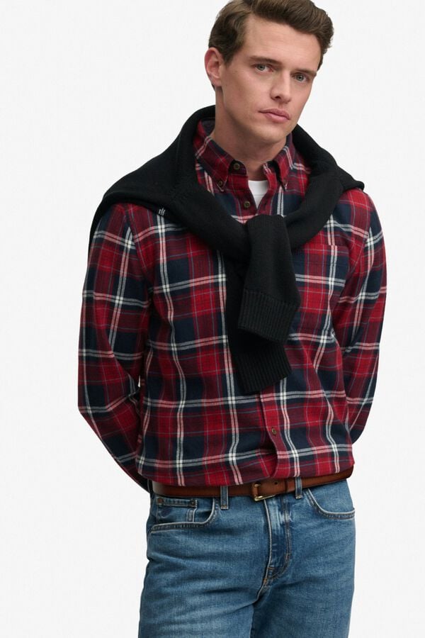 Superdry Plaid long sleeve shirt blue