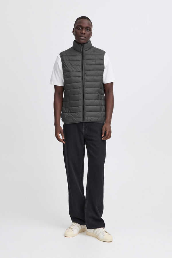 Blend Chaleco Puffer gris