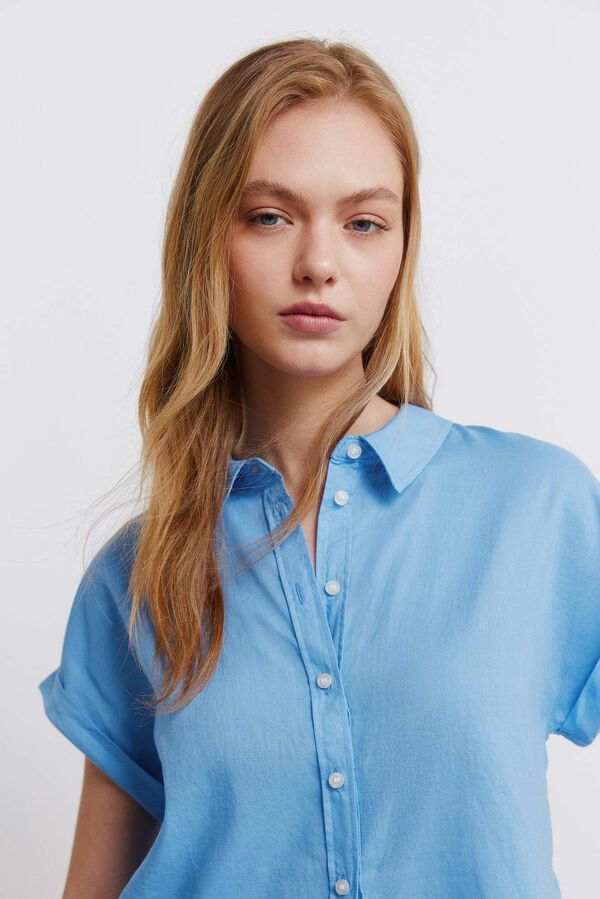 Springfield Oxford basic shirt blue