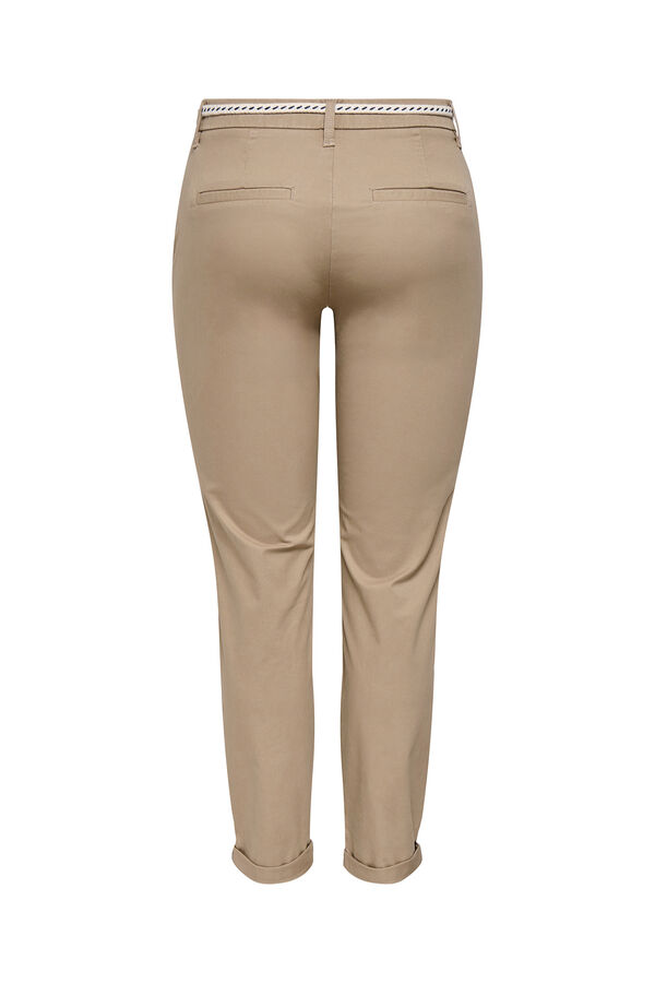 Only Elastic chinos nude