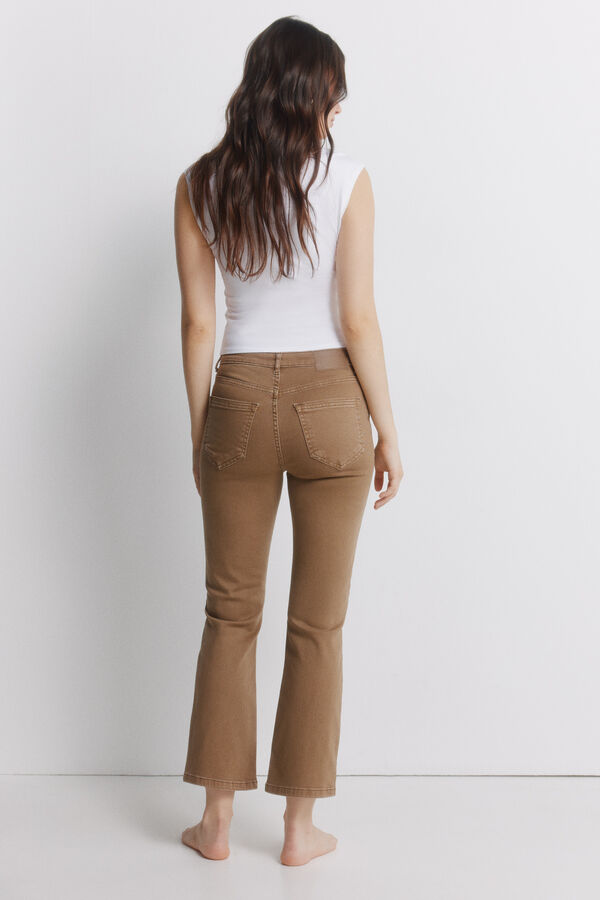 Springfield Kick flare jeans color nude