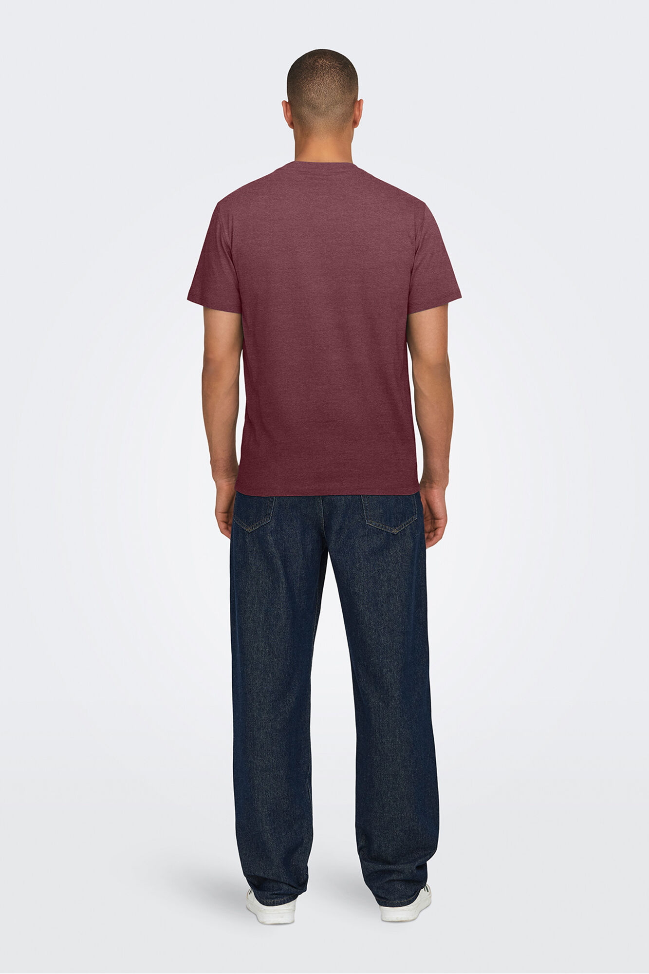 Only & Sons Basic-T-Shirt kurze &Auml;rmel