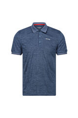 Springfield Technical polyester polo shirt blue