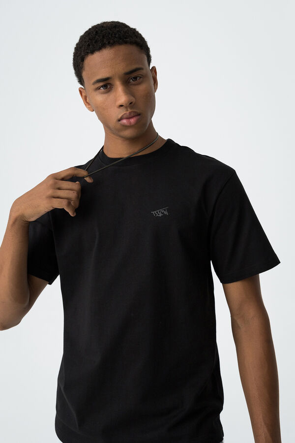 Tiffosi Young Camiseta Relaxed Con Logo TYCW black