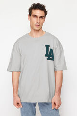 Trendyol Oversize T-shirt Siva