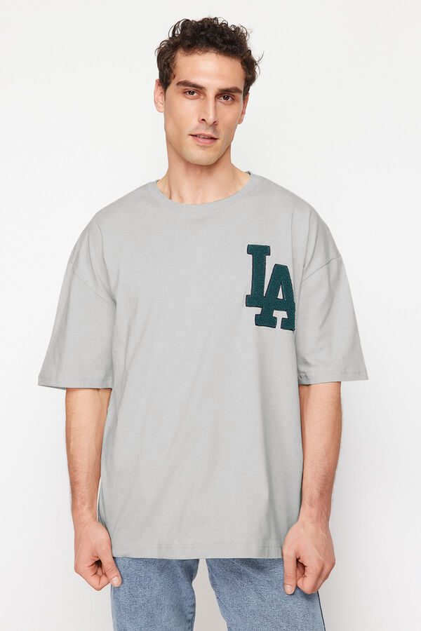 Trendyol Oversize T-shirt Siva