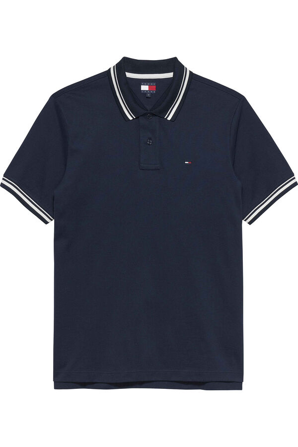 Tommy Jeans Regular fit short sleeve polo shirt blue