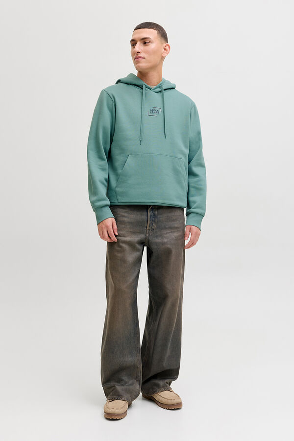Jack & Jones Sudadera con capucha regular fit turquesa