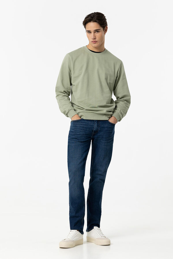 Springfield Basic-Sweatshirt grün