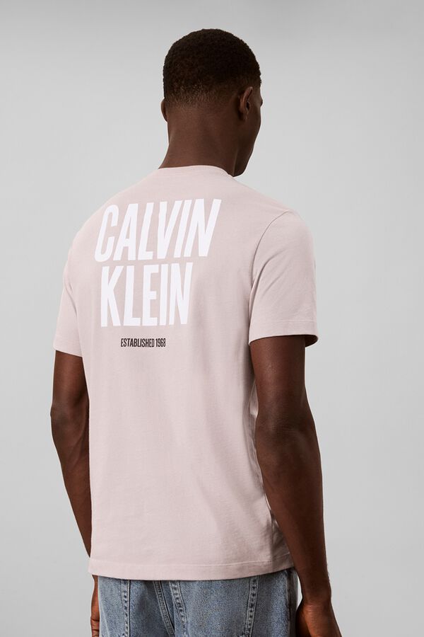 CK Jeans Camiseta de manga curta rosa