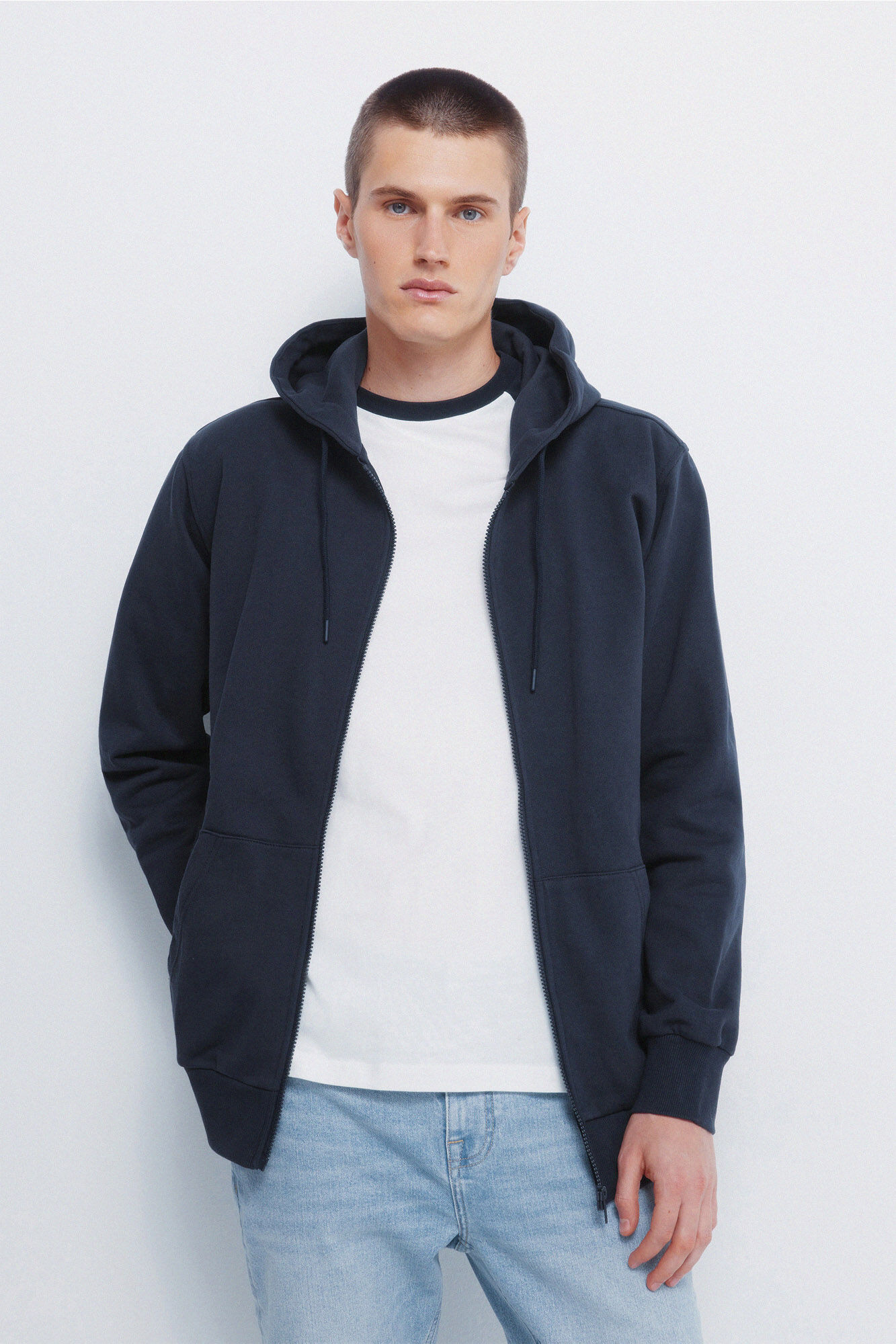 Springfield Sweatshirt hood with zip fastening