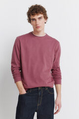 Springfield long sleeve T-shirt with double melange effect red