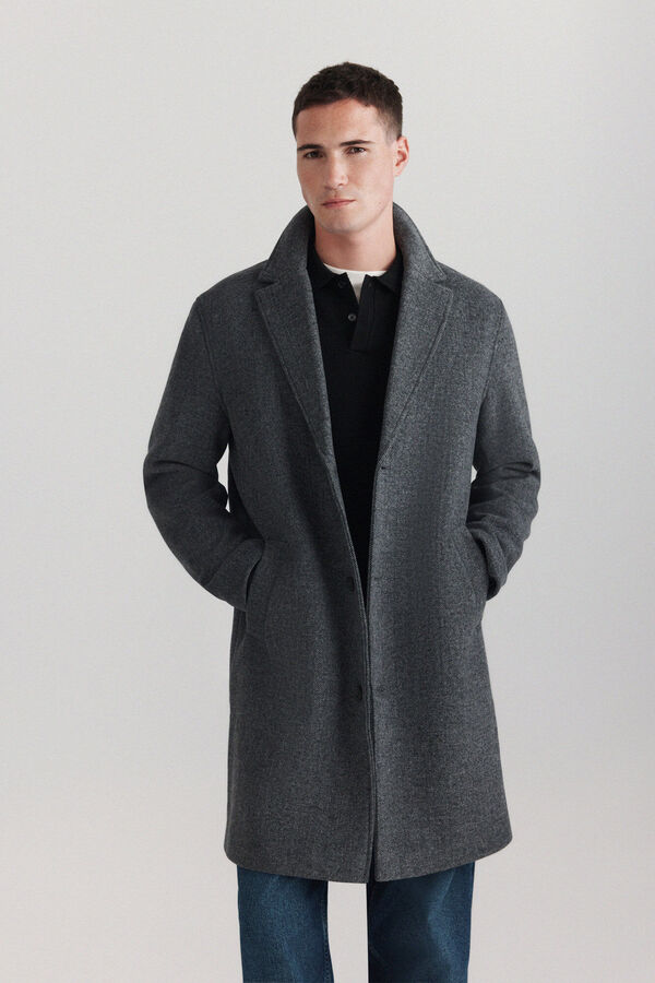 Springfield Textured coat grey