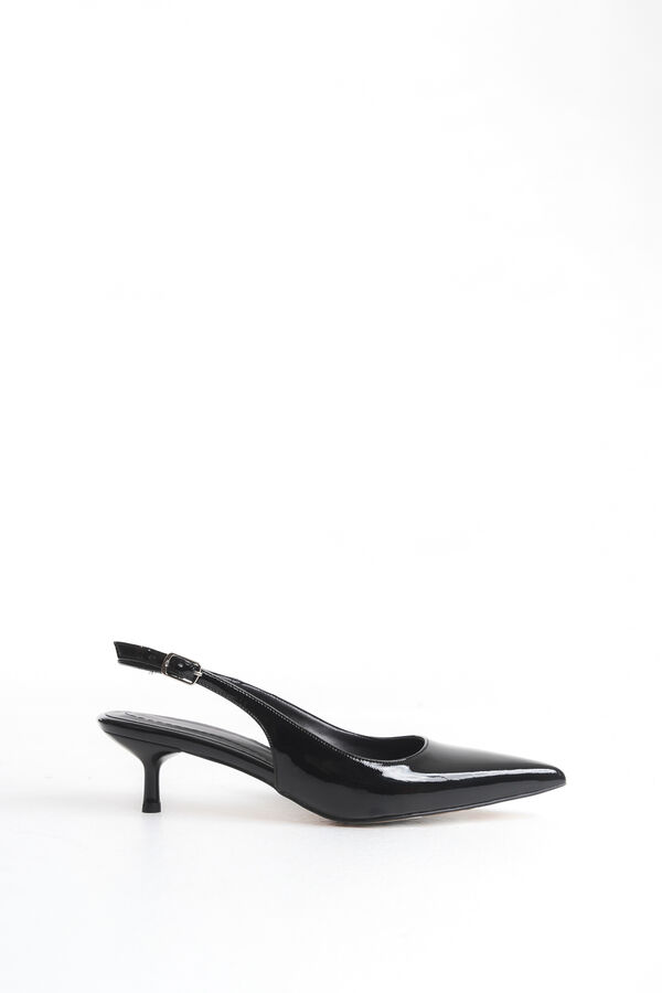 Trendyol Kitten heel mule shoes black