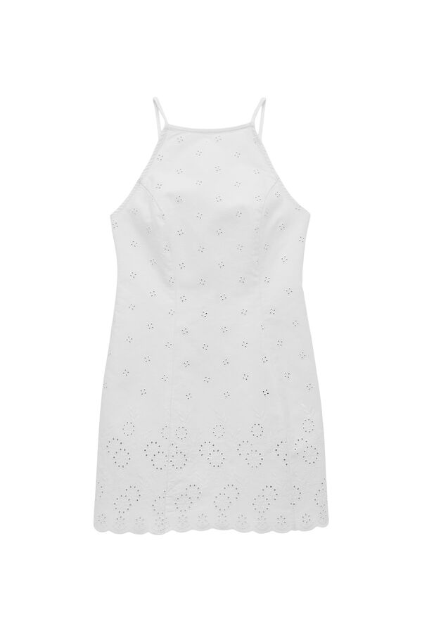 Koton Halterneck mini dress white