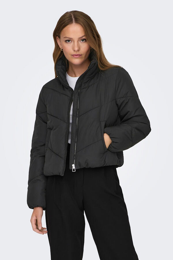 Only Kurze, gepolstert Jacke Schwarz