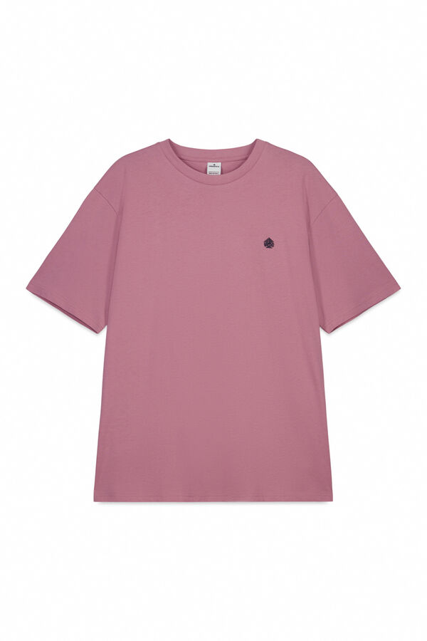 Springfield Camiseta b&aacute;sica logo Springfield rosa