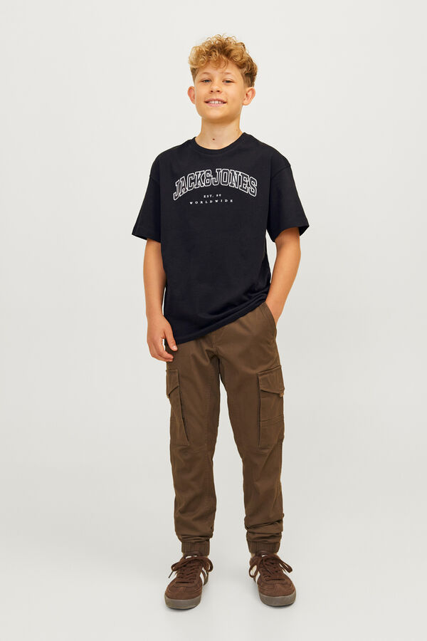 Jack & Jones Junior Camiseta regular fit estampada gris
