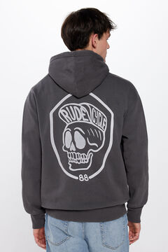 Springfield Skull hooded sweatshirt grey mix