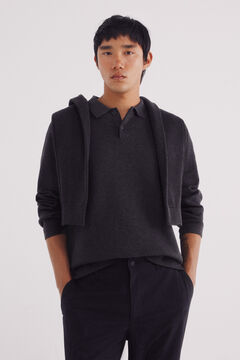 Springfield Džemper sa majica polo kragna i dugmići