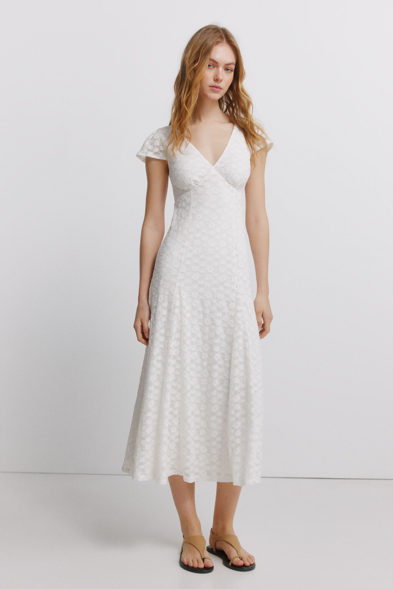 Springfield Vestido lace pico