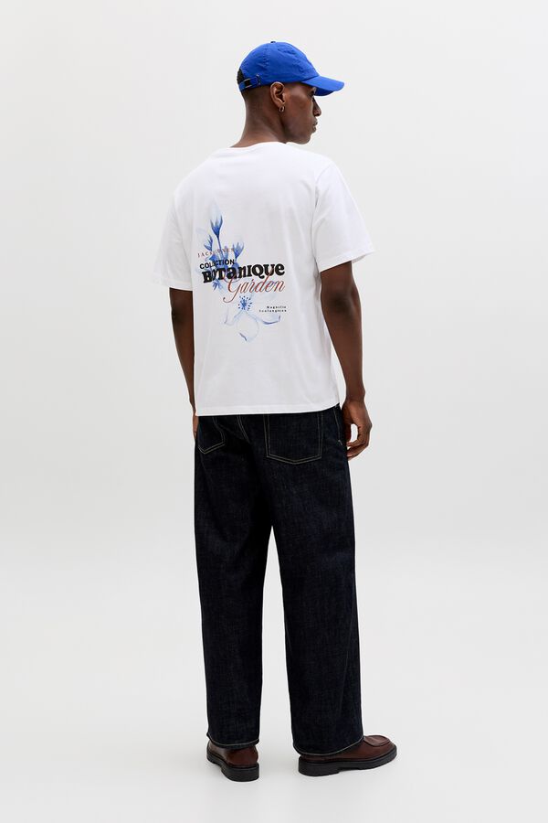 Jack & Jones Relaxed backprint T-shirt white