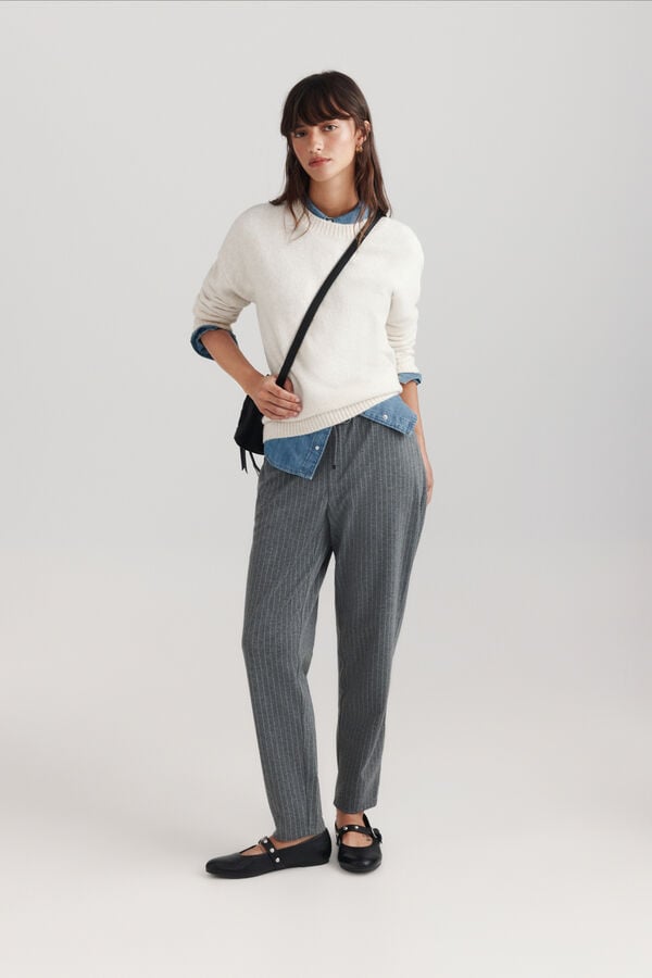 Springfield Basic knit jumper white