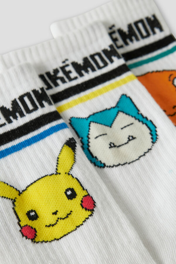 Name it Pack 3 Pokemon socks white