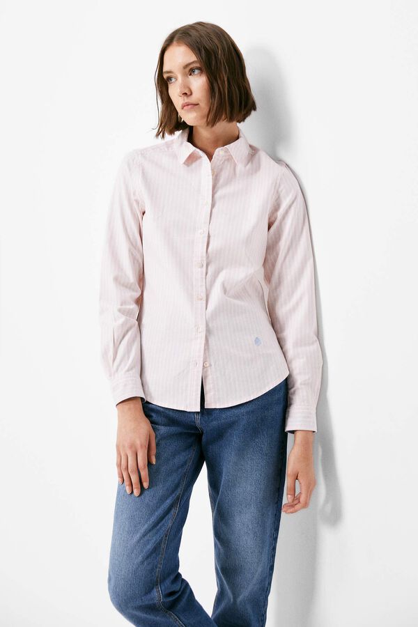 Springfield Bluse Oxford Baumwolle rot