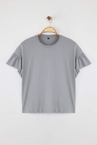 Trendyol Camiseta de manga corta volantes