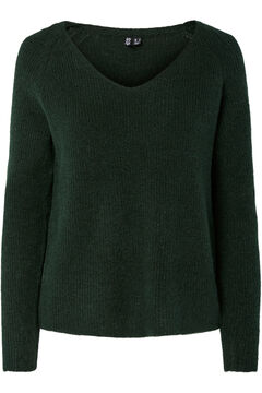 Pieces Basic-V-Ausschnitt-Pullover