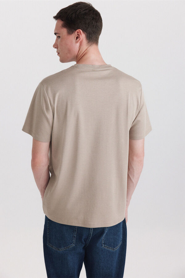 Springfield T-shirt com aspeto t&eacute;cnico cru