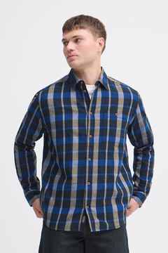 Blend Camisa de quadrados manga comprida