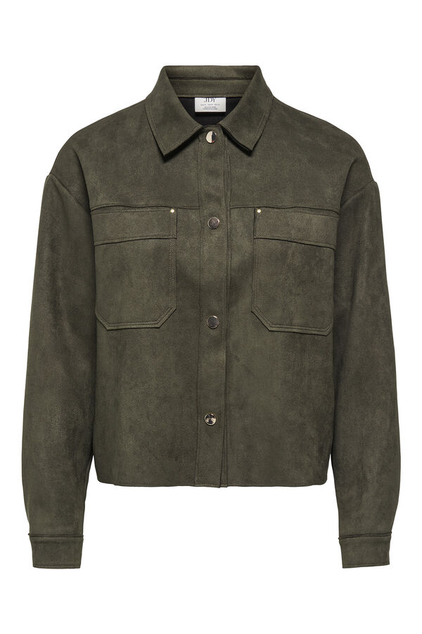 JDY Suede overshirt brown