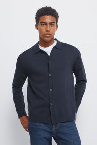 Springfield Polo shirt neck buttons cardigan