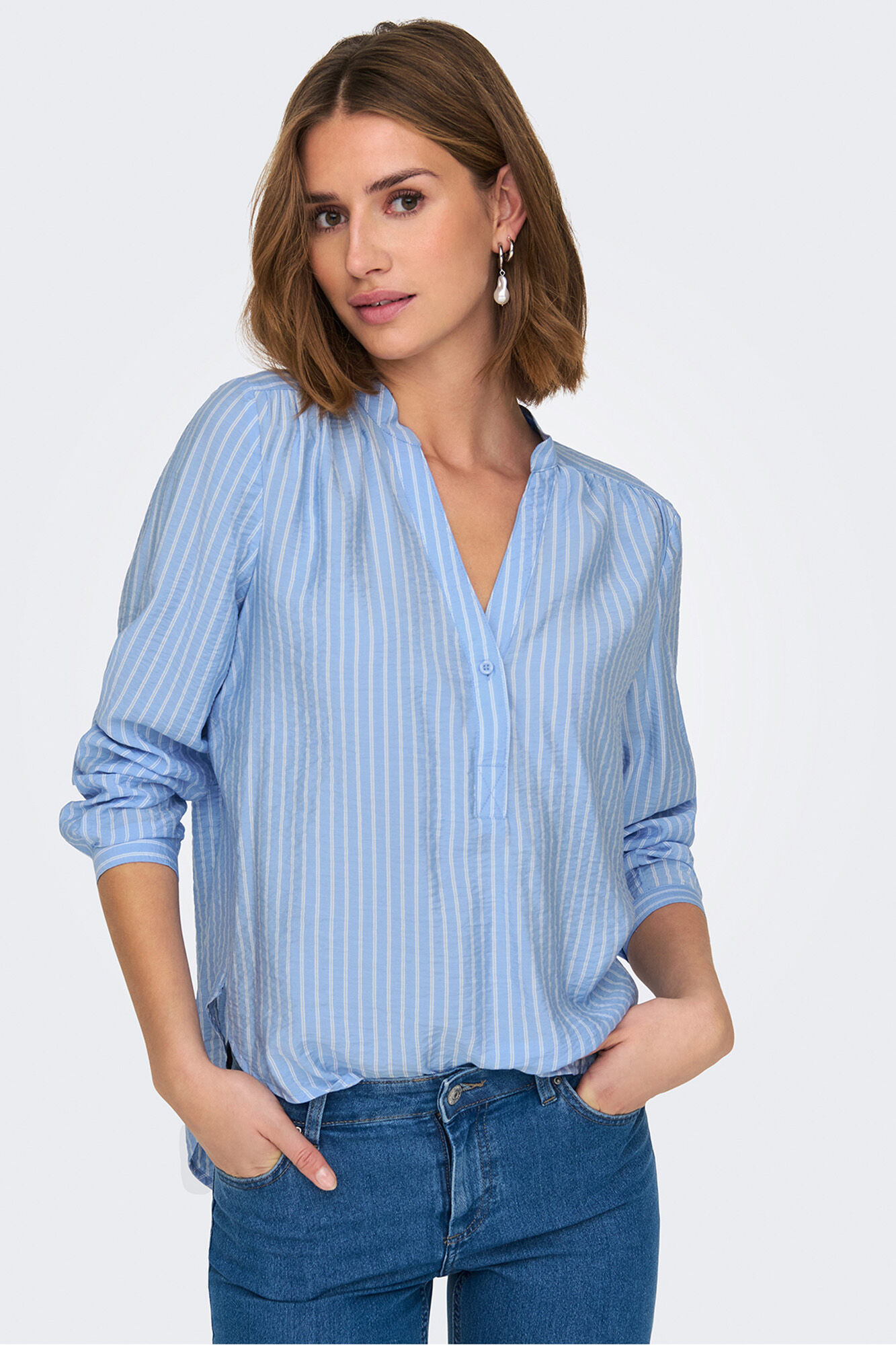 JDY Blusa manga larga fluida