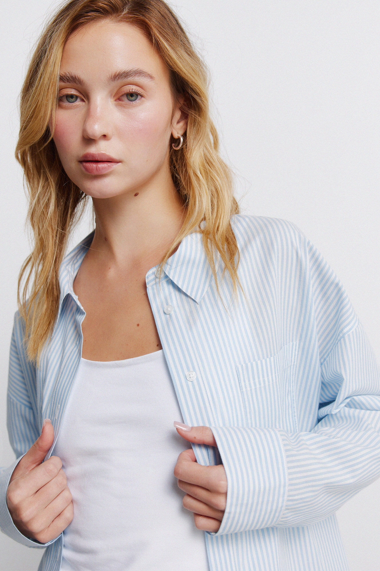 Springfield Striped oversize shirt