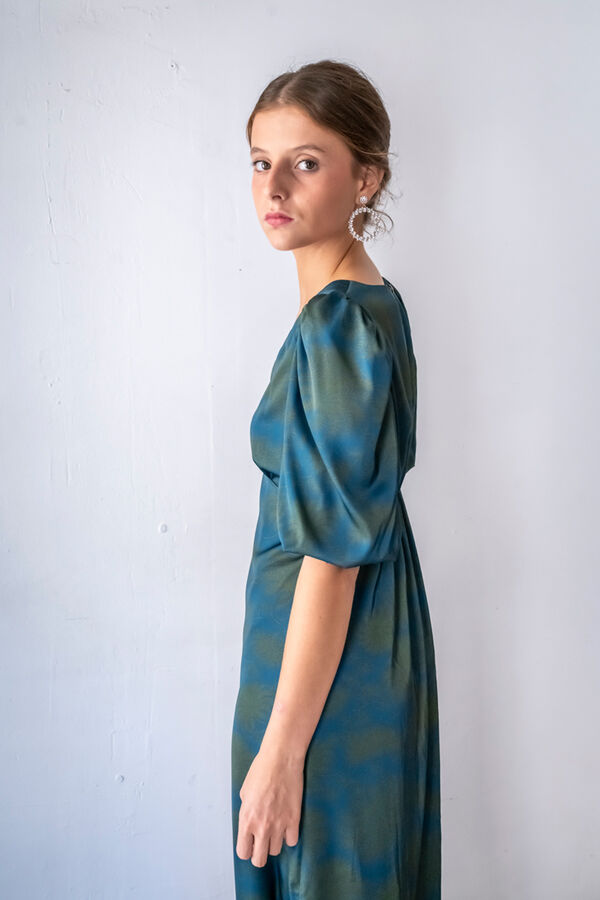 Cul Sac Vestido escote pico estampado