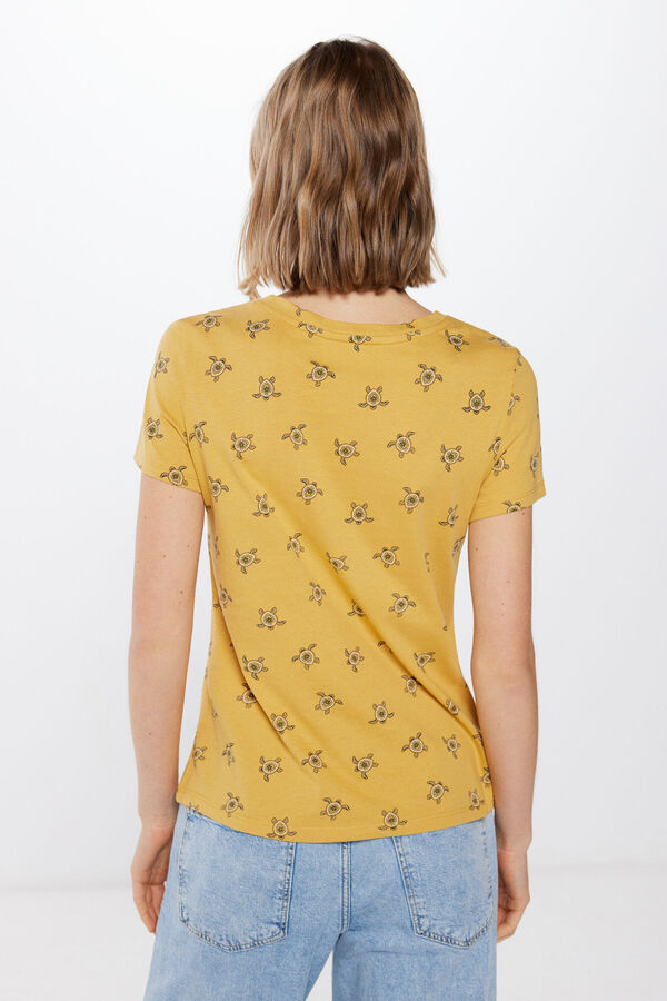 Springfield Camiseta Estampado Mini dorado