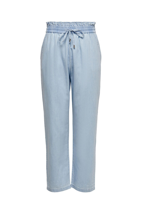 Springfield Fließende Jeans Tencel Blau