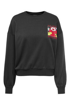 Springfield Sweatshirt Mickey Mouse schwarz