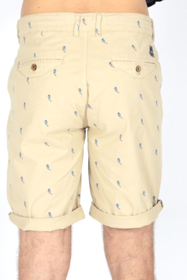 Springfield Shorts with seahorse print brown