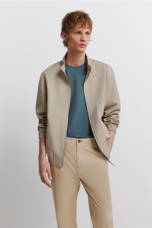 Springfield Light comfort slim fit chinos brown